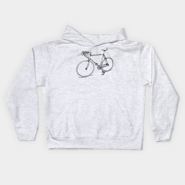 Bike Kids Hoodie by nathanaelscheffler